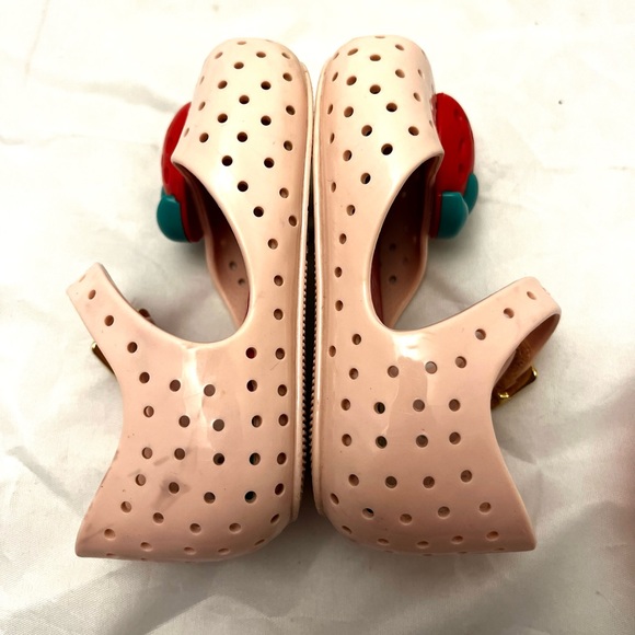 Mini Melissa Strawberry Furadinha Shoes sz 5 - Picture 3 of 9